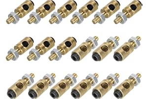 sourcing map Linkage Stoppers Connecting Servo Arm,Adjustable Push Rod with Nut and Screw for RC Airplane,D4x2.5mm 18Pcs