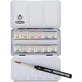 Schmincke Horadam Aquarell Metal Kutu Cep Artist Sulu Boya Seti 12 X Yarım Tablet 74012