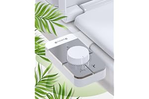 DUMALD Bidet Toilette WC - Bidet Portable pour WC - Toilette Japonaise - WC japonais Bidet WC - Jet Toilette WC - Cuvette Japonaise Pulvérisateur Bidet Non Électrique (SILVER)