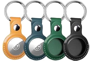 BHIDENAW Portachiavi Airtag, Porta Airtag,Custodia Airtag,Cover Airtag per Airtag Apple,Airtags Portachiavi in Silicone,4 Pezzi Air Tag Cover,Airtag Portachiavi,Apple Airtag Custodia,Airtag Accessori
