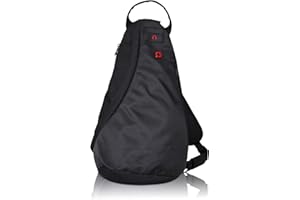 WENGER Premium Cross Body Bag - Bolso bandolera deportivo para hombre y mujer, para esquí, snowboard, al aire libre, 10 litros, color negro