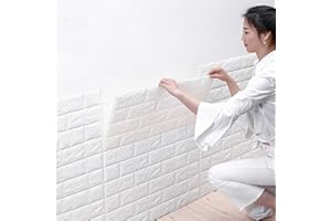 BAZARGAME 10 paneles de pared autoadhesivos, 3D, efecto piedra, revestimiento de pared, impermeable, decoración de pared, para dormitorio, hogar, cocina, espuma de polietileno, Amarelo Creme