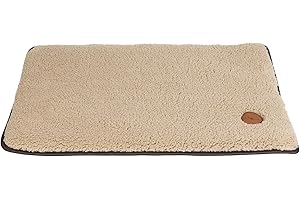 JACK AND VANILLA - Coussin de Cage pour Chien Brooklyn - Tapis de Couchage Panier et Lit Durable, Tout Confort pour Petits à Grands Chiens - Couleur Beige, XL, 104 x 68 cm