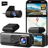 BOTSLAB 980h 4K &Ouml;n ve Arka, 4K Araba Dash Cam &Ouml;n ve 2K Arka Kamera, Gece G&ouml;r&uuml;ş&uuml;, STARVIS Dash Cam, ADAS, 170&deg; Geniş A&ccedil;ı, Dahi