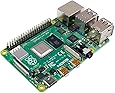 Raspberry Pi 4 Modèle B 4 Go ARM-Cortex-A72 4 x 1,50 GHz, 4 Go de RAM, WLAN-AC, Bluetooth 5, LAN, 4 x USB, 2 x Micro HDMI