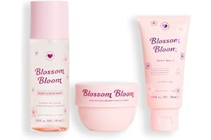 I Heart Revolution, Blossom Bloom Bath & Body Gift Set, Set Mini All-In-One per Capelli e Corpo per l'Estate, Profumo Floreale, Vegano e Non Testato su Animali