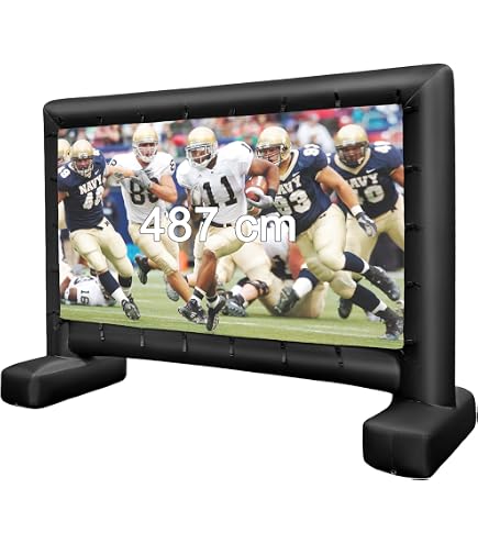 Écran De Projection Gonflable GYUEM - 5,5 M, Parfait Pour Soirées Ciné En Plein Air, Jardin, Piscine