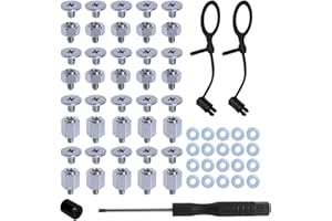 YOUNG WOLF 25Pcs Śruby na płytę główną PC M.2 SSD NVMe Zestaw montażu śrub komputerowych Kompatybilny z płytami głównymi ASUS z kołkiem i śrubokrętem Komputerowymi