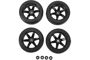 4st RC-bildäck, 6 ekrar RC-hjul Plasthjul Fälgnav 12mm Hex RC-däck Ersättningsdelar för 1/10 RC-bilar