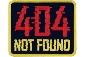 EMBTAO 404 non trouvé Brodé Crochet et boucle d'attache Patch