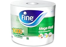 Fine Sterilized Kitchen Towel Mega Roll, 1000 Sheets - Pack of 1 Big kitchen tissue roll, Highly absorbent and sterilized pap