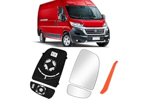 TTCR-II 2PCS Specchio Vetro Retrovisore Compatibile con Fiat Ducato/Citroen Jumper/Peugeot Boxer 2006-2021 - Riscaldato (Destra)