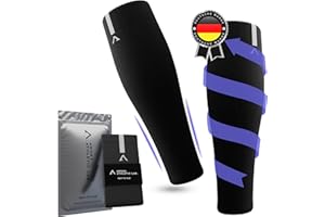 AWOKE® Kompressionsstrümpfe Sport Herren Damen - Compression Socks Ultra Light - Waden Sleeve/Unterschenkel Bandage/Stulpen - Handball, etc. - 100% Kompression im Bein