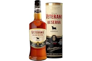 ‎OSBORNE Osborne Veterano Reserva – Brandy de Jerez Solera Reserva aus Spanien, hergestellt nach dem Solera-Verfahren in edler Geschenkpackung mit 36% vol. (1x 0,7l)