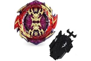 BAYBLEDAS YOOOY Bey Battling Burst 3D Set With Launcher and Arena Metal Fight Battle Fusion Classic Toys for Kid, Black