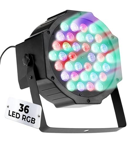 LED Par Strahler, HAUSPROFI RGB 36 LED Bühnenlicht Scheinwerfer 4 Stück LED Par Strahler, HAUSPROFI RGB 36 LED Bühnenlicht Scheinwerfer 4 Stück