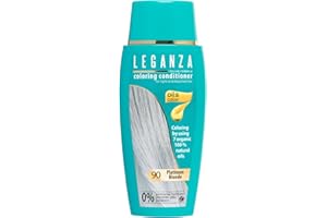 LEGANZA | Baume colorant naturel pour cheveux blond platine Nº 90 | Teinture pour cheveux sans ammoniaque | Enrichi en huiles naturelles | bain de couleur | couvre les cheveux gris | 150ML