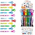 TINYMILLS 24 Pcs Science Themed Multi Point Stackable Push Pencil Assortment with Eraser for Science Birthday Party Favor Prize Goodie Bag Stuffers Classroom Rewards