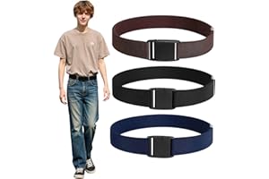 Thoquene 3 Stück Gürtel Kinder Jungen, Einstellbare Kindergürtel Jungen