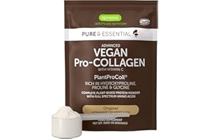 IGENNUS HEALTHCARE NUTRITION Collagène Vegan en Poudre Avancé avec Vitamine C, 11 g de Protéines, 21 Acides Aminés (y compris Glycine), Peptides de Collagène 100% Végétale, Non Aromatisé, 35 portions – par Igennus