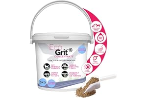 ECOGRIT Ice Melt Salt for Snow Grit De Icing Rock Salt Road Alternative (5kg Tub) UK Made - Pet Friendly Road Grit, No Urea De Icing Driveway, Snow Removal, Car Parks, Stables Quick Ice Melt
