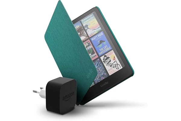 Amazon Kindle Colorsoft 16 GB + Funda verde jade de tela + Adaptador de 9 W