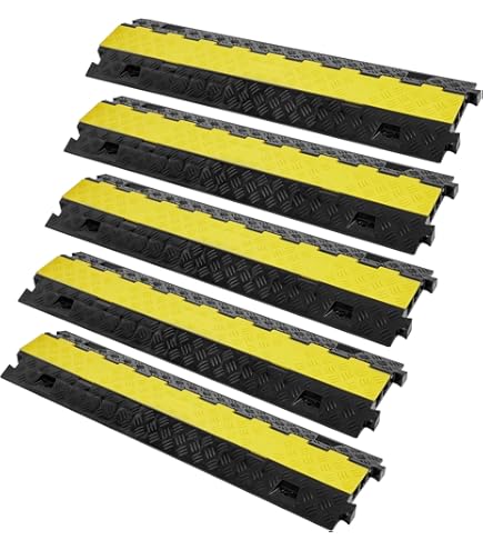 VEVOR Rampe De Protection Kabelgoot Bodemkabel Pvc / Rubber Stationair