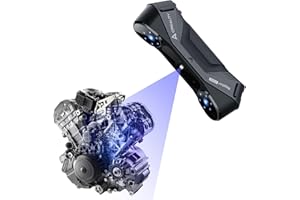 NINE 3D Scanner CR-Scan Raptor Pro, 3D Scanning for 3D Printing, 60FPS Scanning Speed, 22+7 Blue Laser Lines - Handheld Scanner 0.02mm Accuracy, 24-Bit Fast Full-Color Scanning