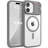 Babilden iPhone 17 İ&ccedil;in Mat Şeffaf MSafe Destekli Premium Koruyucu Kılıf Darbe Emici Silikon Kenarlı Kamera Korumalı Gri
