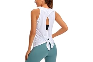 CRZ YOGA Canotta Sport Donna Backless Maglie Senza Maniche da Yoga Sportivo Canottiera Gilet T-Shirt