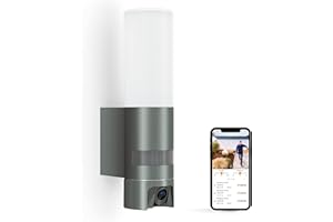 Steinel LED Außenleuchte L 620 CAM, mit 180° Bewegungsmelder, Überwachungskamera mit Full-HD und Gegensprechanlage, ideal als LED Wandleuchte inkl. 16 GB SD-Karte, Anthrazit