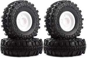 KEEDA 110mm Pneumatico 1.9 Pollici Cerchio Ruota In Plastica Per 1/10 RC Rock Crawler Auto Axial SCX10 RC4WD D90 D110 CC01 TF2 Parti (Bianco)