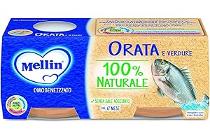 DANONE IT DF DONAZIONE A BANCO ALIMENTARE - Mellin Omogeneizzato Orata e Verdure - Confezione da 24 Vasetti x 80 g