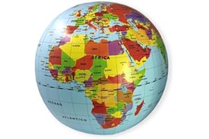 Caly- Globo terráqueo Hinchable (Mapiberia CAGLOBO50P)