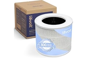 LEVOIT Filtro di ricambio standard per purificatore d'aria Core Mini-RF, bianco, 3 in 1 HEPA, carbone attivato ad alta efficienza, 1 Pack