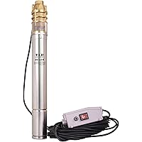 T.I.P. MSC 3/3 M sandsichere Peripher Tiefbrunnenpumpe Edelstahl, Silber