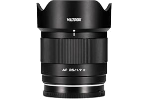 VILTROX 35mm f1.7 E, AF 35mm F1.7 E Mount Objektiv für Sony E, Auto Fcous APS-C Prime Objektiv mit großer Blende für Sony a6500 ZV-E10 A6700 a7RⅡ a7SⅢ a7Ⅳ a9 ZVE1