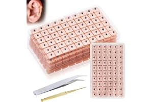 JUGUTA Acupuntura Masaje Pen,600 Semillas Prensa Orejas Desechables