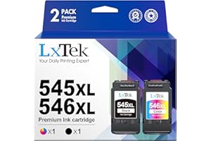 LxTek 545 546 XL Cartuchos de Tinta Replacement para Canon 545 546 PG-545XL CL-546XL para Pixma MX495 TR4550 TR4551 TS3150 MX490 MG3050 MG2950 MG2950S MG2555S MG2550S TS3350