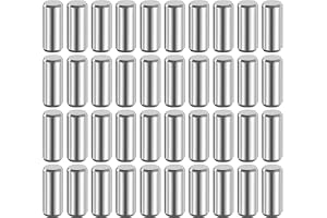 QUARKZMAN 40 stycken cylinderpennor rostfria, 5 mm x 12 mm stiftstift passstift, 316L metallstift rostfritt stål, pluggstift metall för gör-det-själv, möbler, pysselprojekt