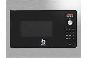Balay 3CG5142X3 Mikrowelle integrierbar, Grill, 50 x 38 cm, 800 W, 20 l, elektronische Uhr, Ap. Seite links, Edelstahl