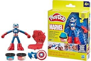 Play-Doh Marvel Captain America Stamping Shield Action Figure Playset