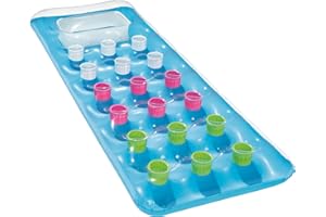 BESTWAY - Materac z oknem - Nadmuchiwany - 43040 - Losowy kolor - Winyl - 188 cm x 71 cm - Zabawa na świeżym powietrzu - Basen - Zabawa na plaży - Lato - Odporny na wodę - Od 14 lat