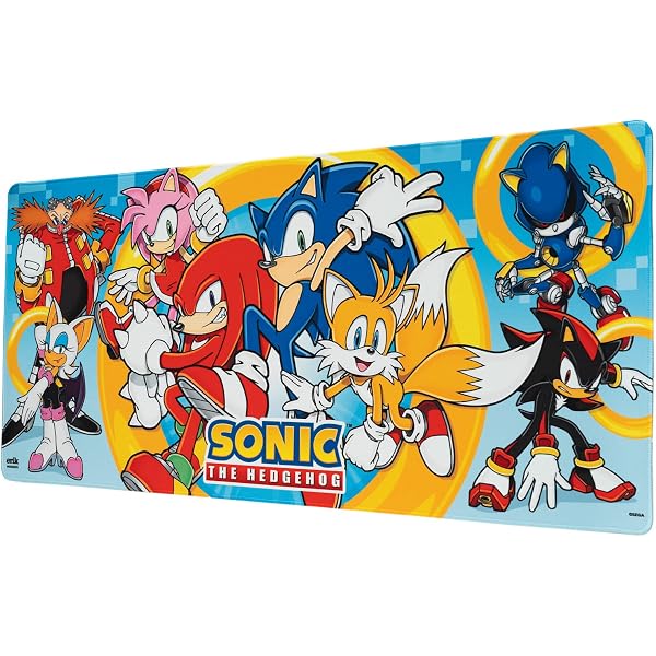 Sonic Tischset – 43 X 29 Cm, Wiederverwendbare Platzdeckchen Für Kinder, BPA-frei & Spülmaschinenfest