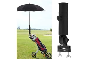 Yuehuamech Golf Trolley Umbrella Holder Universal Umbrellas Stand for Wheelchair/Pushchair/Rollator/Pram Parasol/Bike/Buggy/Fishing/Rollator