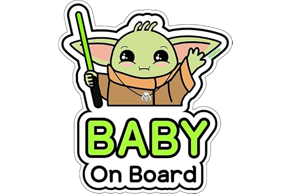 baby on board aufkleber auto (05. Yoda Boy)
