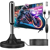 Antenne Tv Puissante Pour Intérieur Et Extérieur,Plage De Réception De
