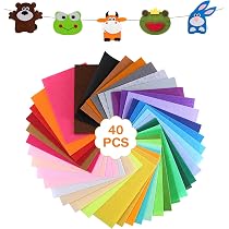 Paquet De 50 Feuilles De Feutrine - Multi-couleurs 20 TonalitÃ©s - Loisirs CrÃ©atifs Pour Enfants - Baker Ross