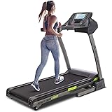 CAPITAL SPORTS Infinity Track 6.0 Touch - Tapis de Course, Moteur de 5,5 ch, Ecran Tactile 9", Ventilateur intégré, Pente jus