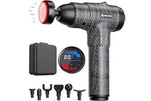 AERLANG Massage Gun with Heat,Muscle Massage Gun Massage Gun Deep Tissue with Carry Case, 7 Massage Head & 20 Speed Body Massager Electric Massagers, Birthday Gifts for Women Men Mom Dad